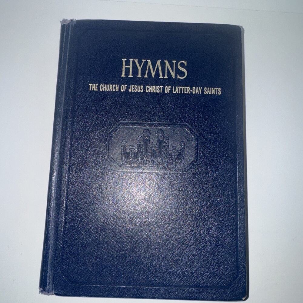 Vtg Blue Hymns Mormon LDS Hardcover 1948 Edition Missing Some End Pages Writing